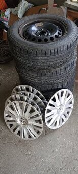 Ponúkam kolesá originál VW AG DE 6Jx15H2 ET 47 195/65 R15