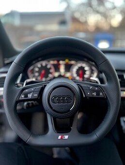 AUDI KOŽENÝ EXCLUSIVE VOLANT + AIRBAG + F1 PADLA