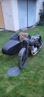 Dkw nz 500. Sidecar gelande stoye .wehrmacht