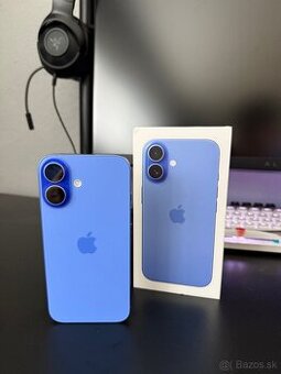Predám iPhone 16 Aquamarine – TOP STAV