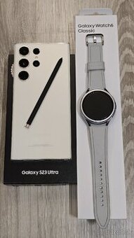 Samsung Galaxy S23 Ultra a Galaxy Watch 6 Classic