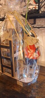 Fľaša +štamperliky,,Pat a Mat