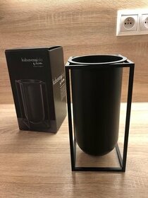 Váza Kubus Lolo - Black, zn.: by Lassen - 1