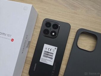 Xiaomi 15T 12GB/256 GB black, top, zaruka
