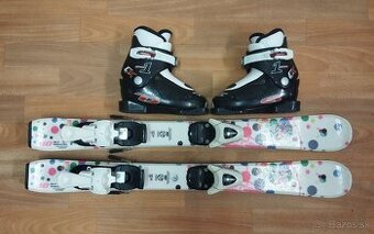 Predám det.lyž.set:Lyže 80cm,lyžiarky.