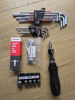 Wurth imbus torx kľúče račnový držiak na závitniky.