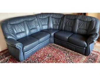 Luxusní rohová kožená sedací souprava, 2592