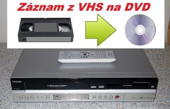 📼>📀VHS-DVD rekordér PHILIPS DVDR3430
