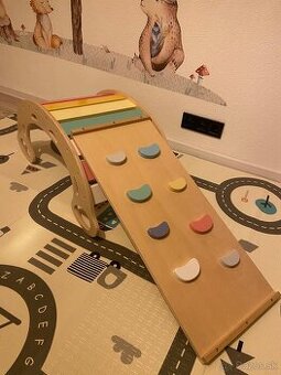 Montessori hojdačka s doskou 2v1+ teepee stan zdarma