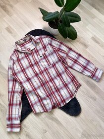 Abercrombie&Fitch karovaná košeľa pánska s dlhým rukávom - 1