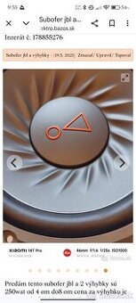 JBL subofer