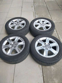 AUDI ALU disky 5x112 R16 s letnymi Michelin pneumatikami