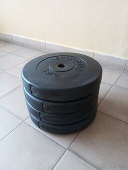 Plastové/cementové závažia  INSPORTLINE CEM     2 x 15 kg
