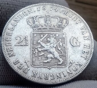 Strieborný 2a1/2 gulden. - 1