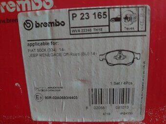 BREMBO BRZDOVÉ DOŠTIČKY
