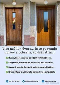 Moderné, bezpečné a estetické dvere do vášho domu