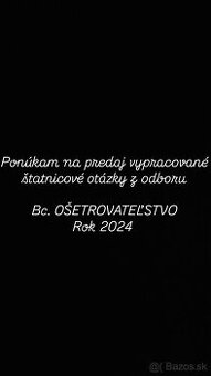 Vypracované štatnicové otázky