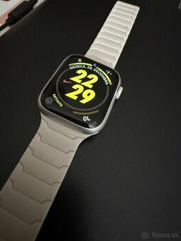 Predám Apple watch 9 starlight 45mm 100%