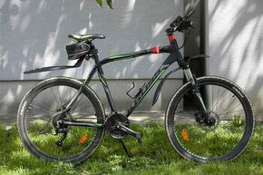Horský bicykel KROSS-Hexagon X7 black/graphite/green matt