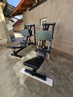 Legpress šikmý 45° s vodiacimi kolieskami