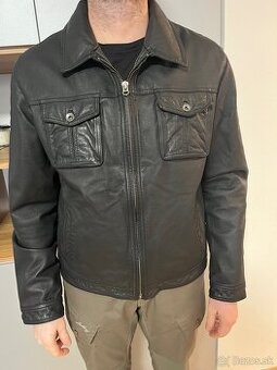 Predám koženú elegantnú bundu ako nová, veľkosť XL