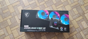MSI MPG CORELIQUID K360 V2 + 3x Fan Fractal Design 140mm