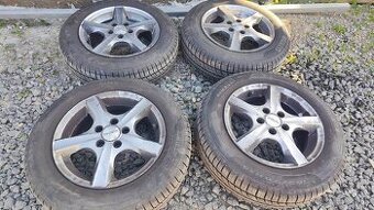 5x100 R14 elektróny + letné pneu 165/70 R14 Fabia, PoloI