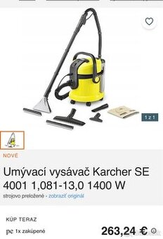 Umývací vysávač Karcher SE 4001