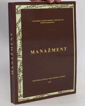 Manažment, 2017, Emil Wojčák, Ján Rudy, Ľubica Bajzíková, a