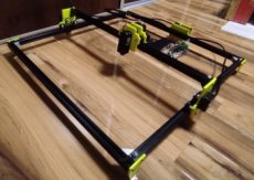 Laserový gravírovací stroj 52X52CM 2500mW - 1