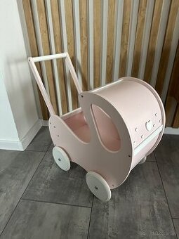 Drevený detský kočiar pre bábiky Lovel - 1