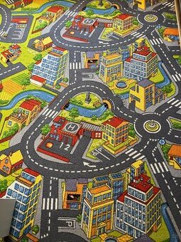 Detský koberec - mesto