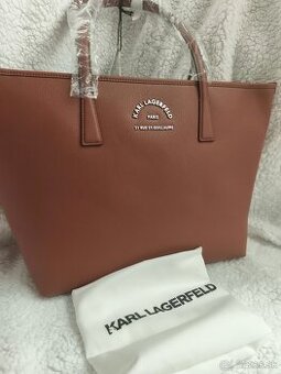 Veľká hnedá kabelka zn. Karl Lagerfeld
