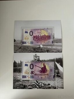 0€ bankovky 80.výročia SNP - folder