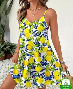 Dámske šaty nové XL citróny