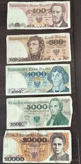 historické poľské bankovky