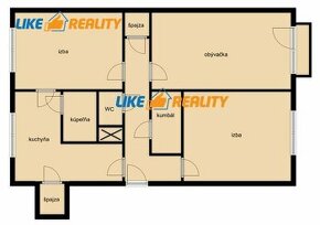 Veľkometrážny 3 izbový  byt s dvoma špajzami PRIEKOPA