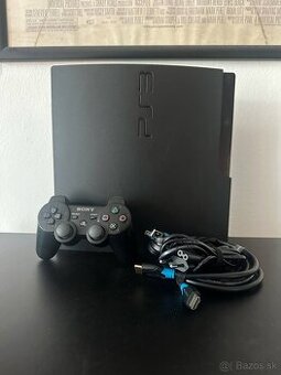 Playstation 3 Slim 320GB + ovládač + káble