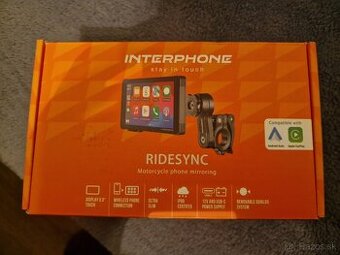 Interphone RIDESYNC Aple Android Auto pre motocykle