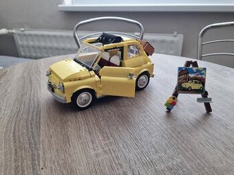 Lego Fiat 500 a Žeriav