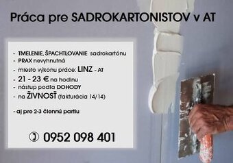 Práca pre SADROKARTONISTOV v AT