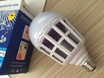 15W LED žiarovka s UV lapačom hmyzu