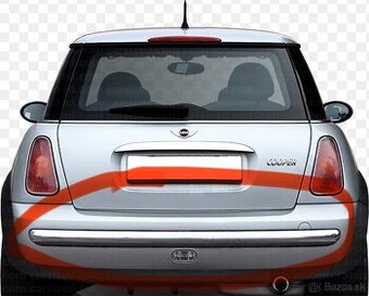 Chrómová lišta zadný nárazník mini r50