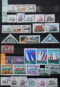 Známky - Lode - série 1 - 1