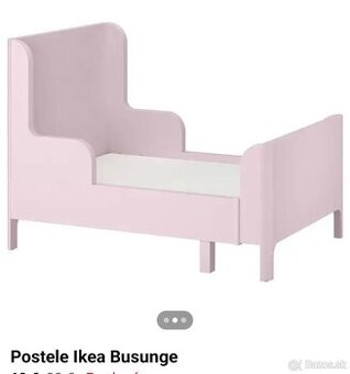 Detská rastúca posteľ IKEA ružová