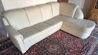Kožená rohová sedačka, 5249