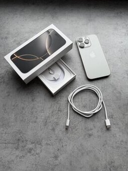 Iphone 16 pro 256gb strieborný