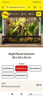 Predám terarium repti planet