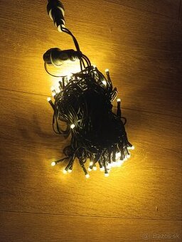 Vnútorné 10m osvetlenie, tepla biela . Kvalitne svetlá.