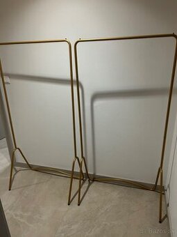 Zlaté kovové štendre 2ks